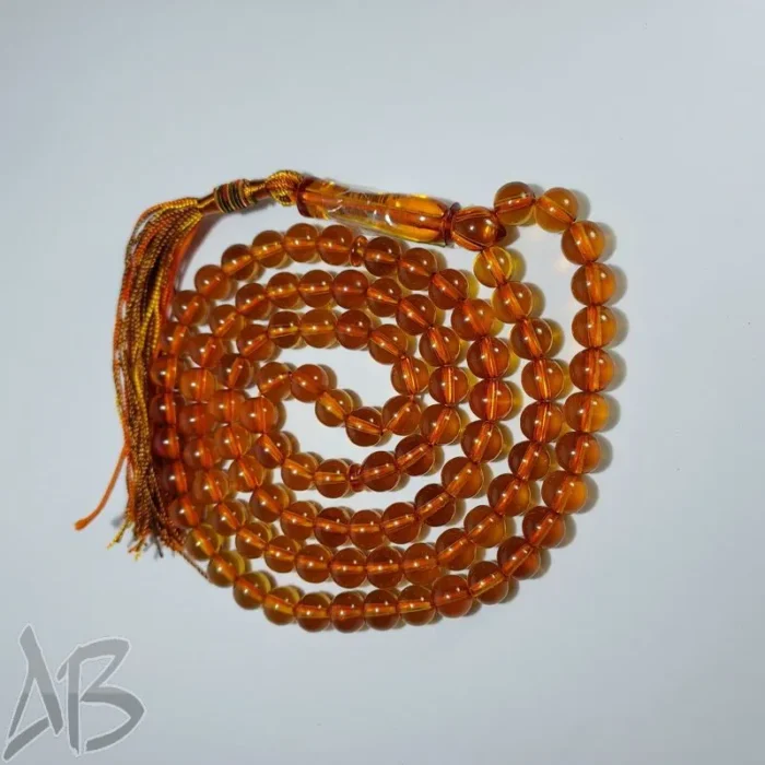 تسبیح سندلوس صد دانه بلند (101 دانه) بودار تراش گرد شمش ویتنامی اصل کد 889 آقابزرگ - Image 4