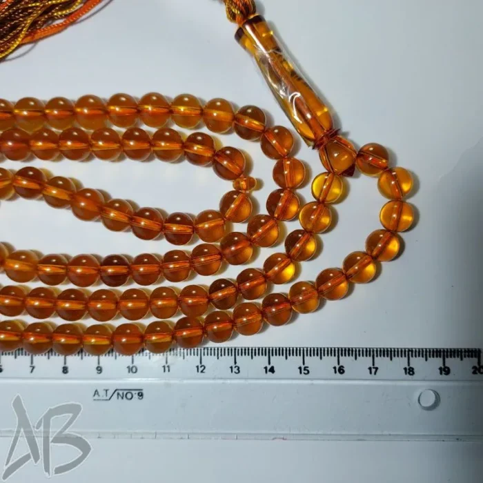 تسبیح سندلوس صد دانه بلند (101 دانه) بودار تراش گرد شمش ویتنامی اصل کد 889 آقابزرگ - Image 7