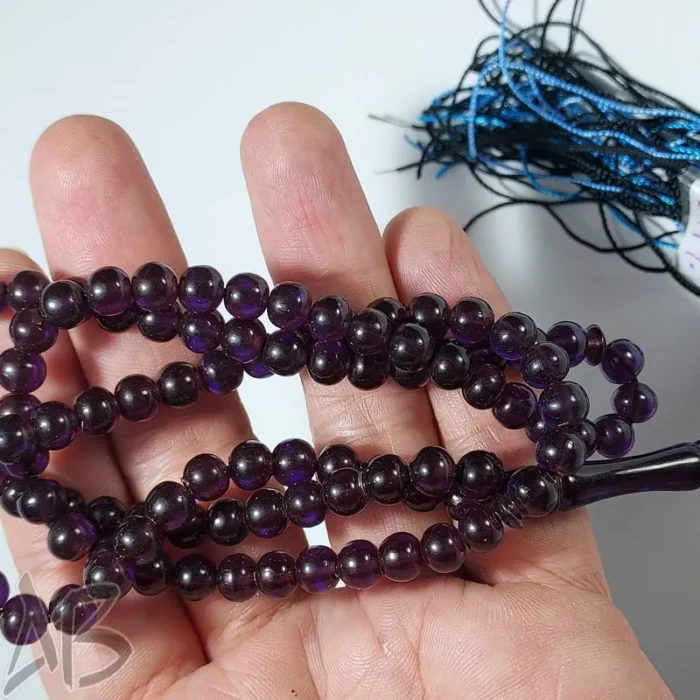 تسبیح سندلوس 100 دانه (101 دانه) بودار تراش گرد ریز خیلی خوشرنگ کد 891 آقابزرگ - Image 5