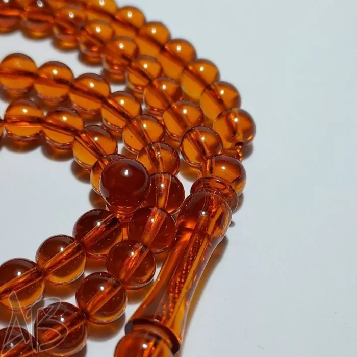 تسبیح سندلوس صددانه (101 دانه) بودار گرد سندانی شمش بسیار خوشرنگ کد 902 آقابزرگ - Image 4