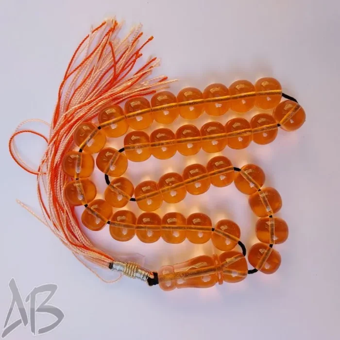 تسبیح سندلوس 33 دانه اپالین بودار تراش کردستان بسیار زیبا کد 908 آقابزرگ - Image 3