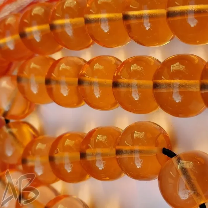 تسبیح سندلوس 33 دانه اپالین بودار تراش کردستان بسیار زیبا کد 908 آقابزرگ - Image 5