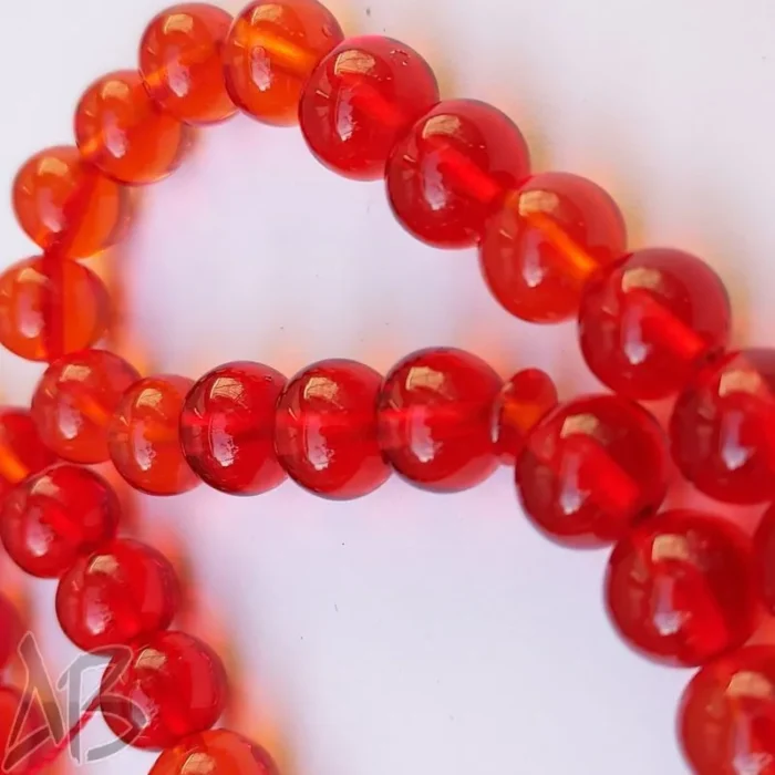 تسبیح سندلوس اصل 53 دانه بودار شلغمی قرمز خوشرنگ کد 909 آقابزرگ - Image 4