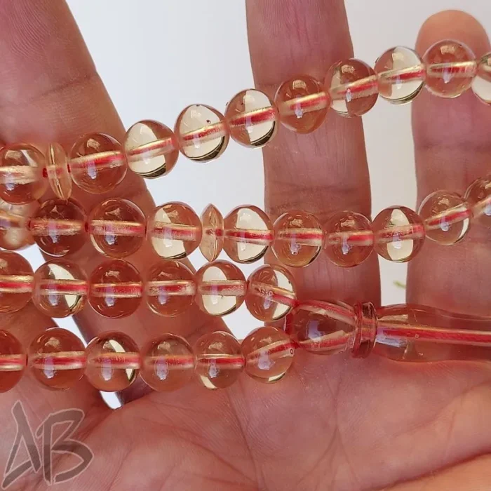 تسبیح سندلوس اصل 53 دانه بودار شلغمی بنزینی خوشرنگ کد 910 آقابزرگ - Image 5