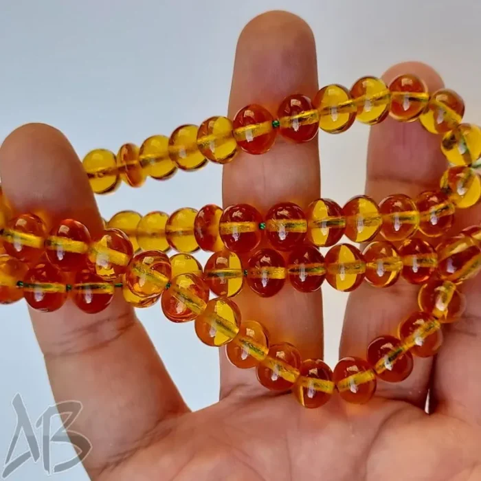 تسبیح سندلوس اصل 53 دانه بودار شلغمی خوشرنگ کد 911 آقابزرگ - Image 5