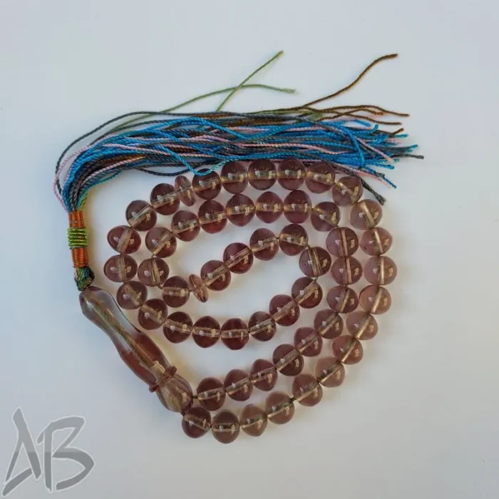 تسبیح سندلوس اصل 51 دانه بودار شلغمی نفتی خوشرنگ کد 912 آقابزرگ - Image 3