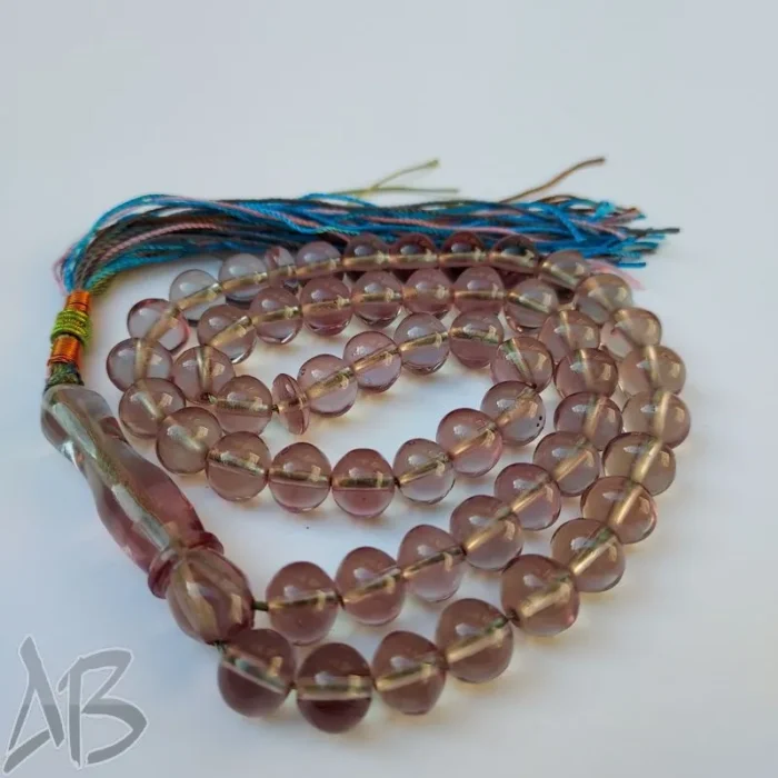 تسبیح سندلوس اصل 51 دانه بودار شلغمی نفتی خوشرنگ کد 912 آقابزرگ - Image 4