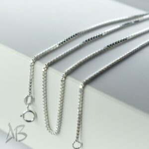 زنجیر نقره کاتیه Box Chain