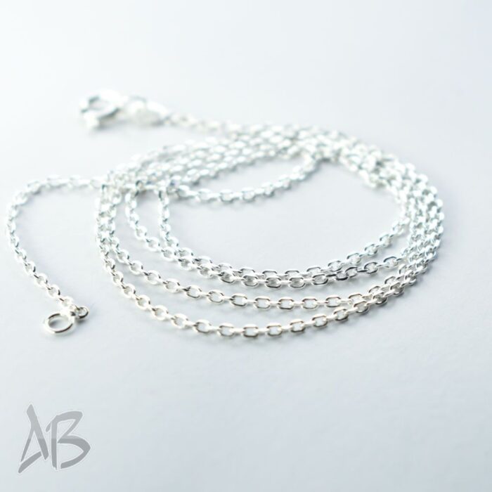 زنجیر نقره زنانه عیار 925 طرح کلاسیک آقابزرگ در اندازه‌های مختلف - Image 10