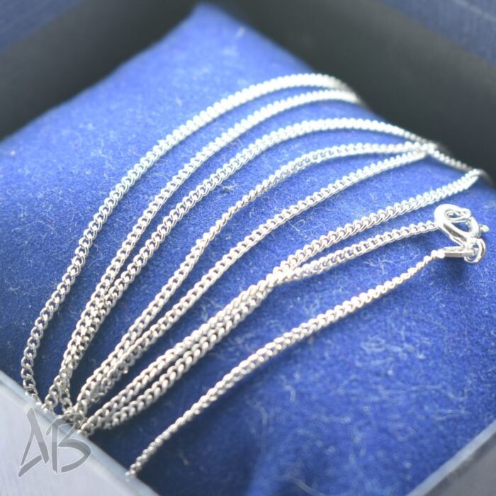 زنجیر نقره زنانه کارتیه عیار 925 طرح Curb Chain آقابزرگ - Image 10