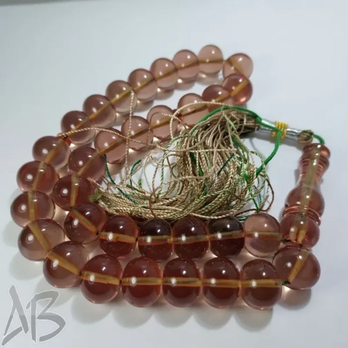 تسبیح سندلوس اصل بودار 33 دانه تراش چرتکه ای جلا خورده کد 818 آقابزرگ - Image 6