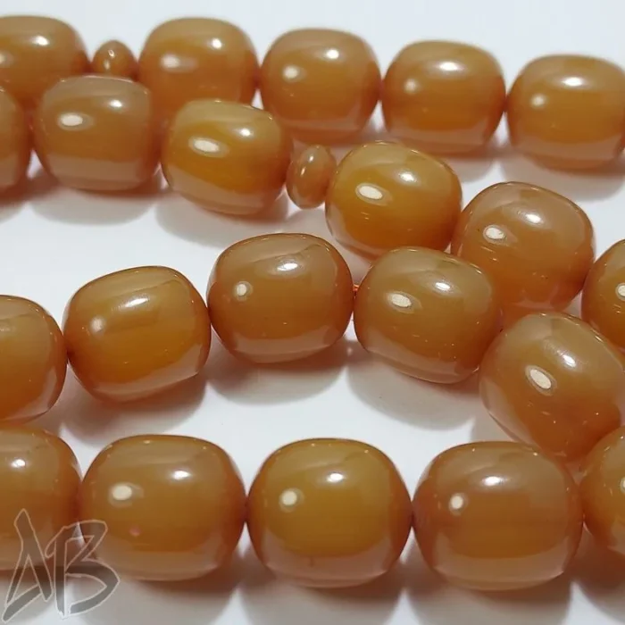 تسبیح سندلوس 33 دانه بودار تراش گرد نسکافه‌ای خوش دست کد 824 آقابزرگ - Image 5