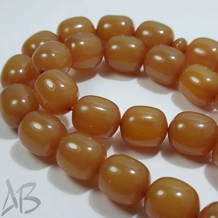 تسبیح سندلوس 33 دانه بودار تراش گرد نسکافه‌ای خوش دست کد 824 آقابزرگ - Image 6