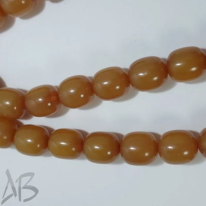 تسبیح سندلوس 33 دانه بودار تراش گرد نسکافه‌ای خوش دست کد 824 آقابزرگ - Image 4