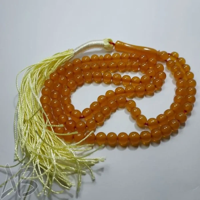تسبیح سندلوس 100 دانه (101 دانه) بودار تراش گرد بسیار خوشرنگ کد 840 آقابزرگ - Image 3