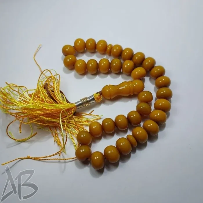 تسبیح سندلوس 33 دانه بودار تراش چرتکه ای خوش رنگ و خوش دست کد 841 آقابزرگ - Image 3
