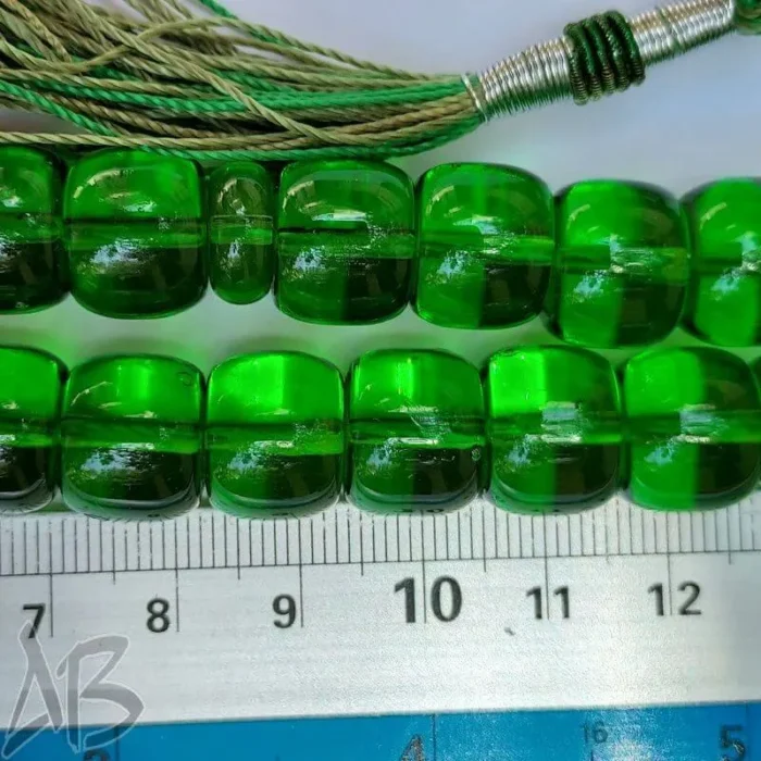 تسبیح سندلوس 33 دانه بودار تراش قیچی خوشرنگ و خوش دست کد 844 آقابزرگ - Image 6