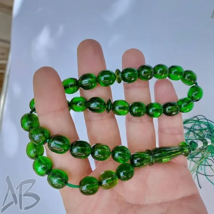 تسبیح سندلوس 33 دانه بودار تراش بیضی خوش دست کد 846 آقابزرگ - Image 3