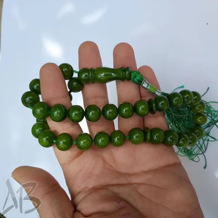 تسبیح سندلوس 33 دانه بودار تراش گرد بسیار شکیل و خوش دست کد 849 آقابزرگ - Image 5