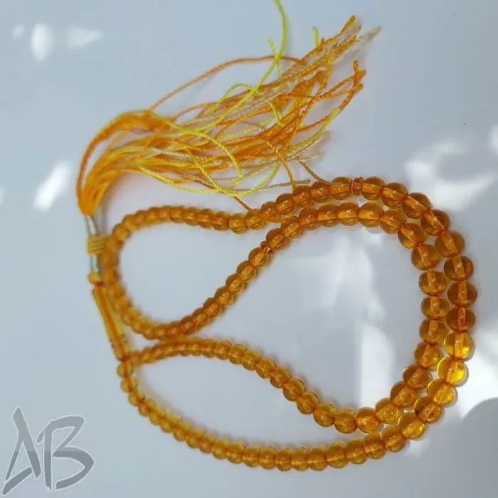 تسبیح سندلوس 100 دانه (101 دانه) بودار تراش گرد ریز و خوشرنگ کد 850 آقابزرگ - Image 3