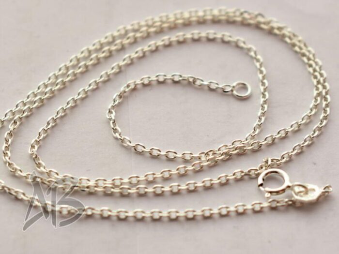 زنجیر نقره زنانه عیار 925 طرح کلاسیک آقابزرگ در اندازه‌های مختلف - Image 3