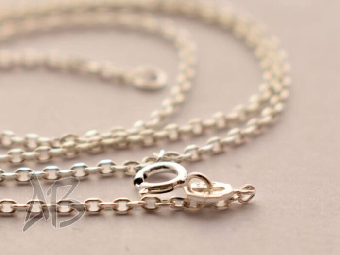 زنجیر نقره زنانه عیار 925 طرح کلاسیک آقابزرگ در اندازه‌های مختلف - Image 4