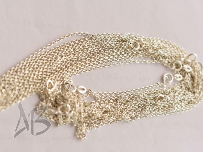 زنجیر نقره زنانه عیار 925 طرح کلاسیک آقابزرگ در اندازه‌های مختلف - Image 7