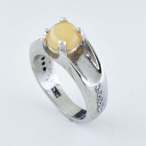 انگشتر مردانه با نگین اپال