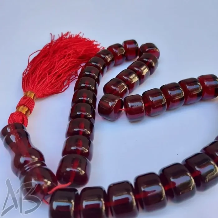 تسبیح سندلوس اصل 33 دانه بودار استوانه ای درشت خوشرنگ کد 923 آقابزرگ - Image 6