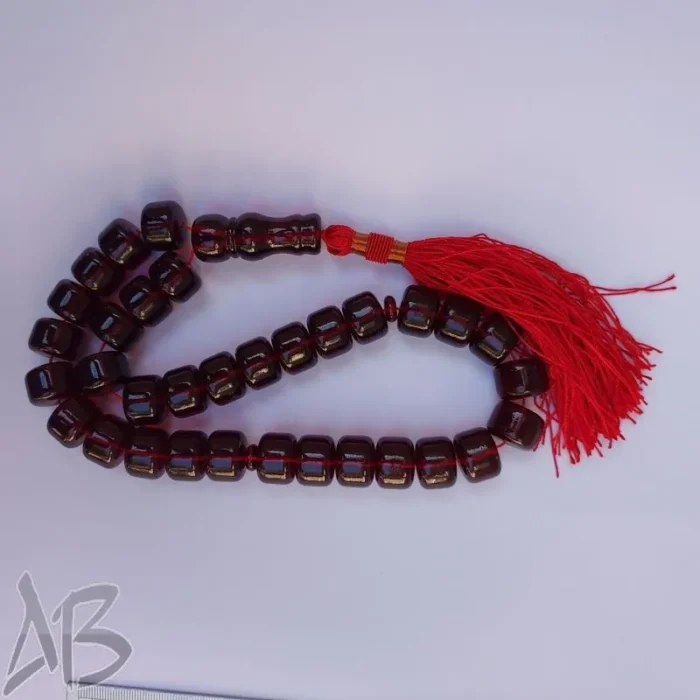 تسبیح سندلوس اصل 33 دانه بودار استوانه ای درشت خوشرنگ کد 923 آقابزرگ - Image 3
