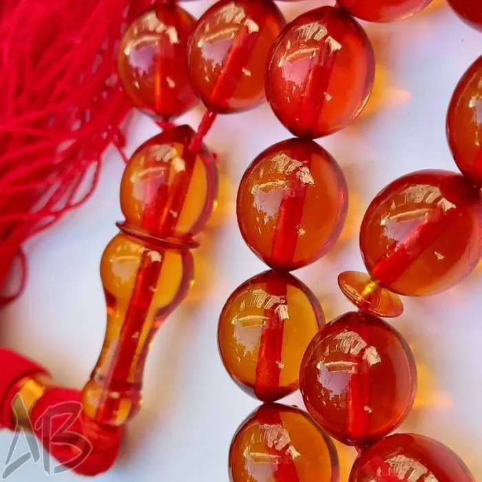 تسبیح سندلوس 33 دانه کد 929 بودار تخم کفتری خوشرنگ شمش ویتنامی خاص آقابزرگ - Image 3