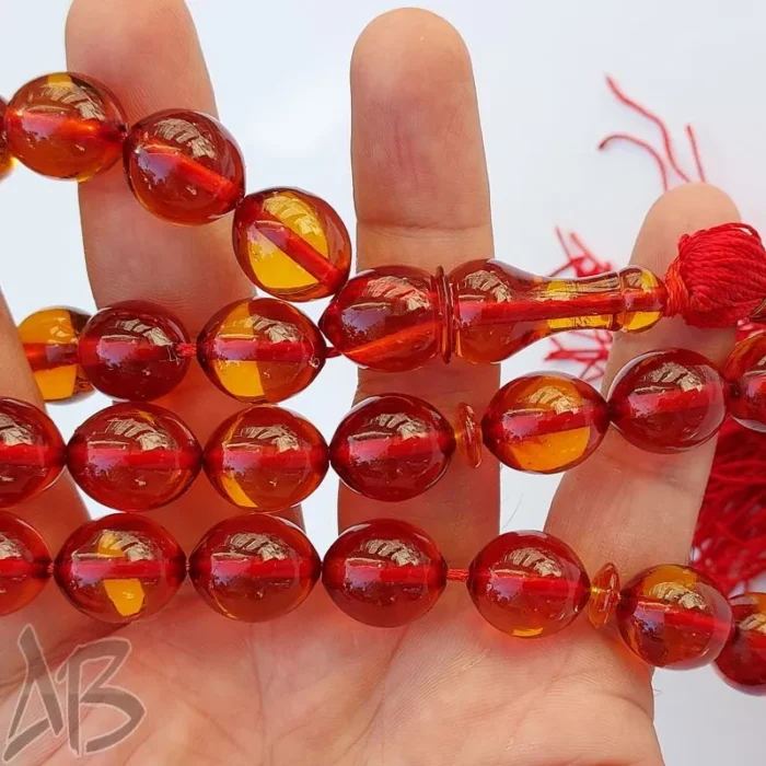 تسبیح سندلوس 33 دانه کد 929 بودار تخم کفتری خوشرنگ شمش ویتنامی خاص آقابزرگ - Image 4