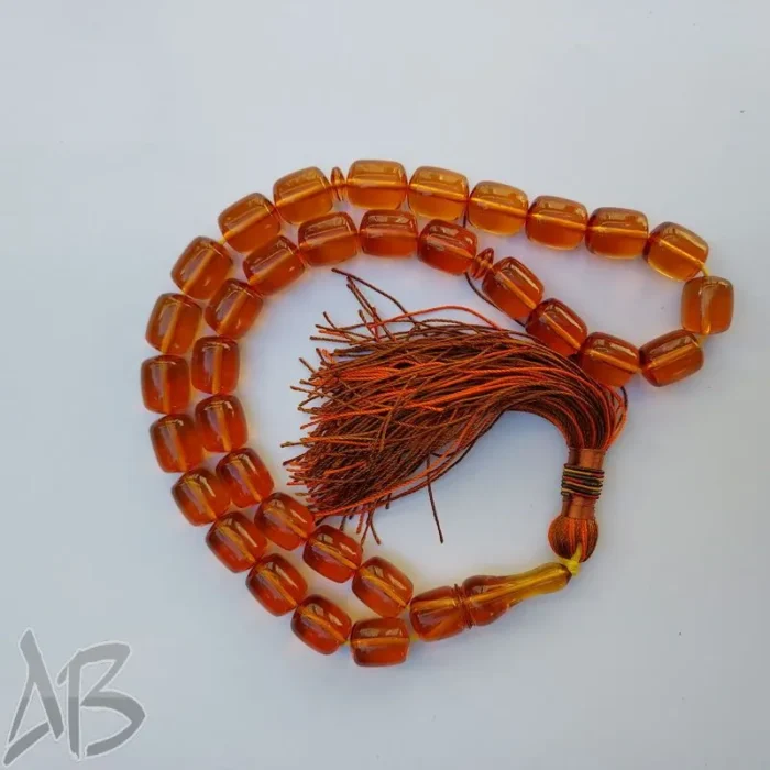 تسبیح سندلوس 33 دانه کد 931 بودار تراش استوانه‌ای شمش ویتنامی کمیاب اصل آقابزرگ - Image 3