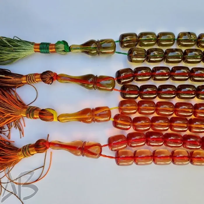 تسبیح سندلوس 33 دانه کد 932 بودار تراش استوانه‌ای شمش ویتنامی کمیاب اصل آقابزرگ - Image 7