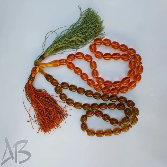 تسبیح سندلوس 33 دانه کد 933 بودار تراش بیضی کشیده شمش ویتنامی کمیاب اصل آقابزرگ - Image 7