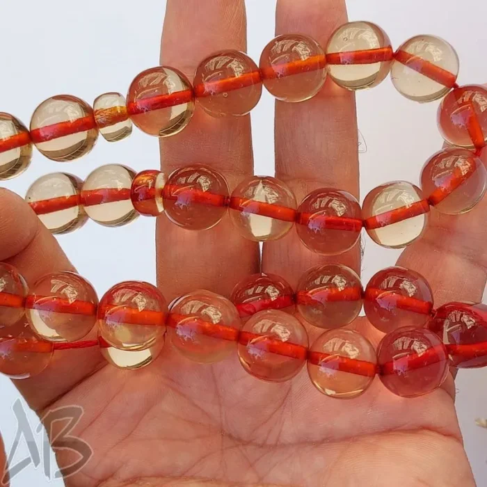 تسبیح سندلوس 33 دانه کد 937 بودار تراش گرد بسیار خوشرنگ آقابزرگ - Image 6