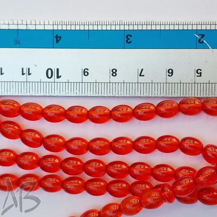 تسبیح سندلوس صددانه (101 دانه) کد 942 بودار تراش بیضی کشیده قرمزرنگ آقابزرگ - Image 6