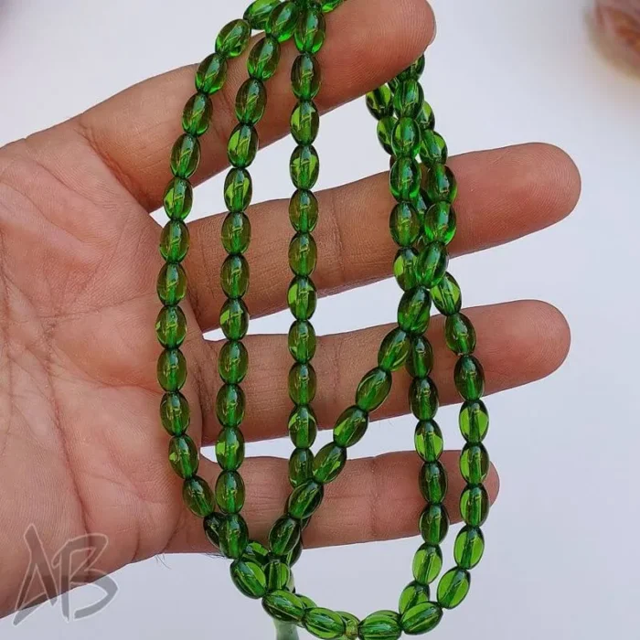 تسبیح سندلوس صددانه (101 دانه) کد 949 بودار گندمی نخ‌نما شکم تراش‌داده آقابزرگ - Image 5