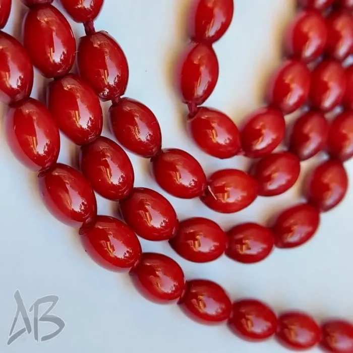 تسبیح سندلوس اصل کد 950 صددانه (101 دانه) تراش گندمی رنگ شده کهرمان آقابزرگ - Image 4