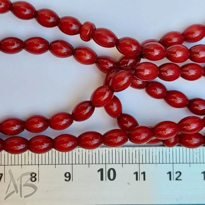 تسبیح سندلوس اصل کد 950 صددانه (101 دانه) تراش گندمی رنگ شده کهرمان آقابزرگ - Image 6