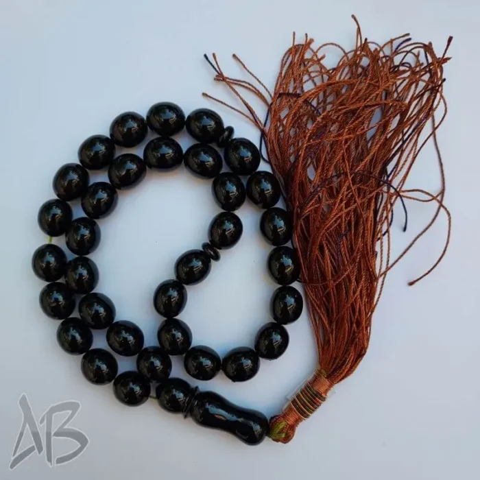 تسبیح سندلوس 33 دانه کد 951 بودار تراش استوانه‌ای لبه گرد رنگ خاص خوشرنگ آقابزرگ - Image 7