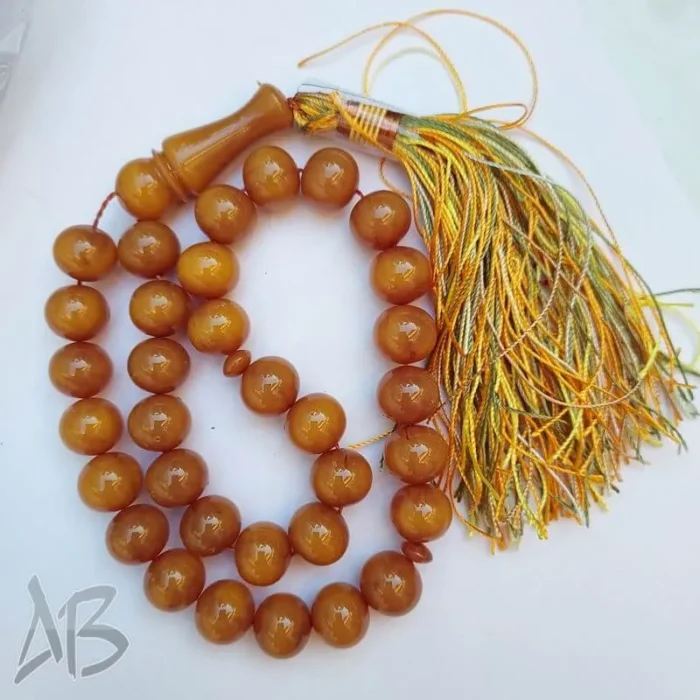 تسبیح سندلوس 33 دانه کد 953 بودار تراش زیبا ظریف و خوشرنگ آقابزرگ - Image 7