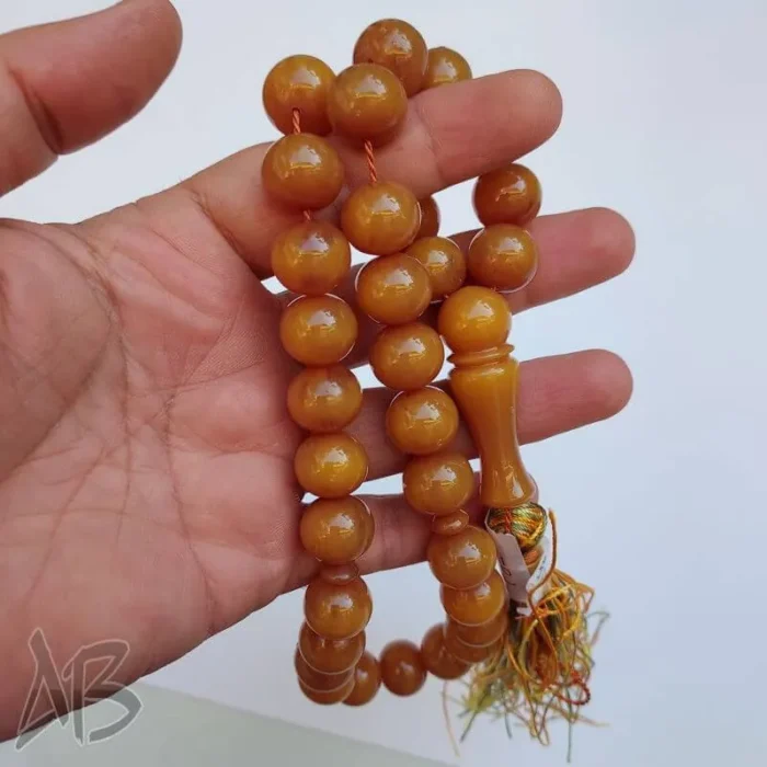 تسبیح سندلوس 33 دانه کد 953 بودار تراش زیبا ظریف و خوشرنگ آقابزرگ - Image 5