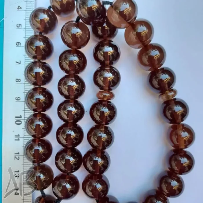 تسبیح سندلوس 33 دانه کد 954 بودار تراش گرد رنگ بسیار خاص و زیبا آقابزرگ - Image 6