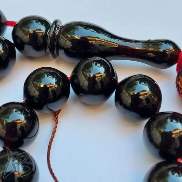 تسبیح سندلوس 33 دانه کد 955 بودار تراش گرد رنگ خاص خوشرنگ و خوش تراش آقابزرگ - Image 4