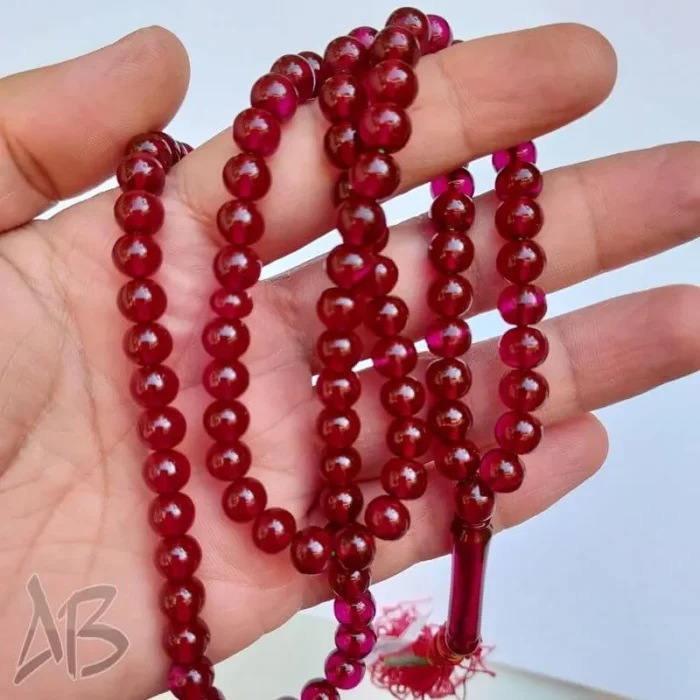 تسبیح سندلوس صددانه (101 دانه) کد 956 بودار تراش گرد ریز و خوشدست آقابزرگ - Image 5