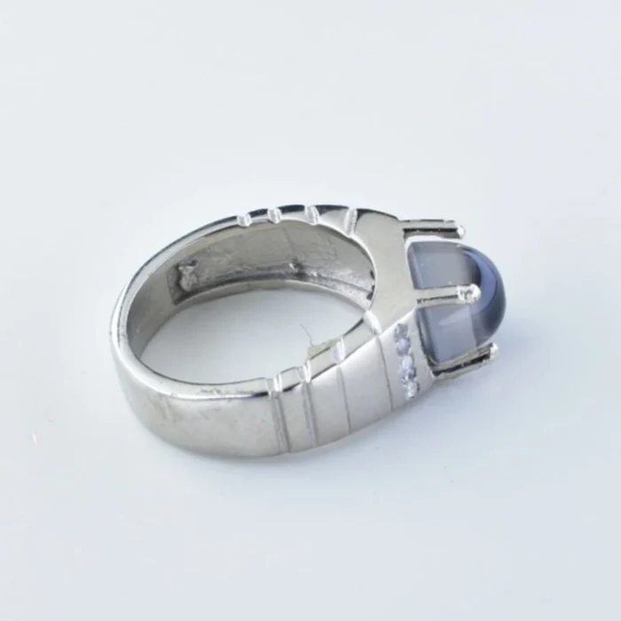 انگشتر مردانه نقره با نگین عقیق دوپوست خاص و زیبا آقابزرگ کد 204 - Image 3