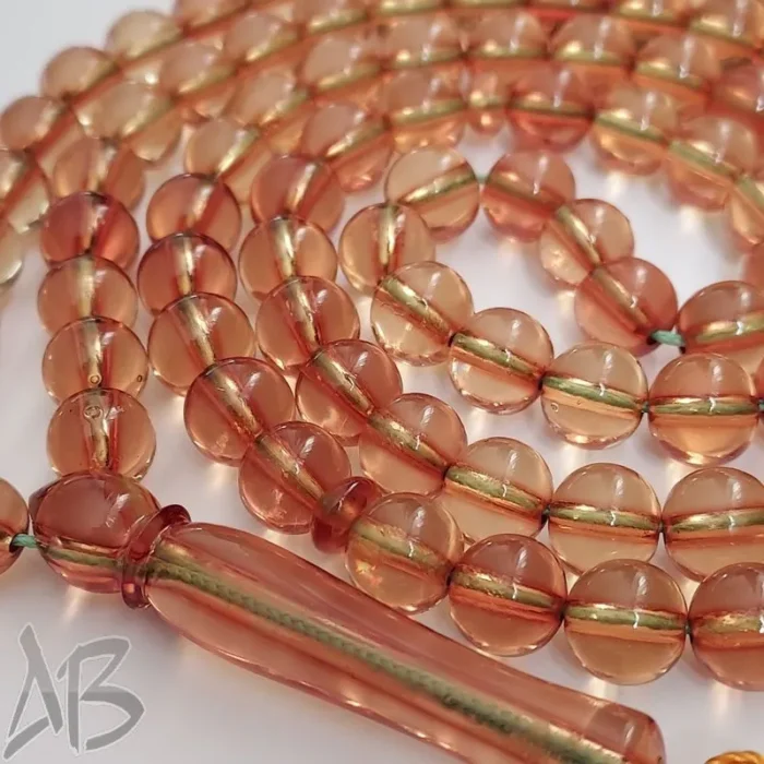 تسبیح سندلوس صددانه (101 دانه) کد 919 بودار  شمش هنگ کنگی اصل تراش گرد آقابزرگ - Image 3