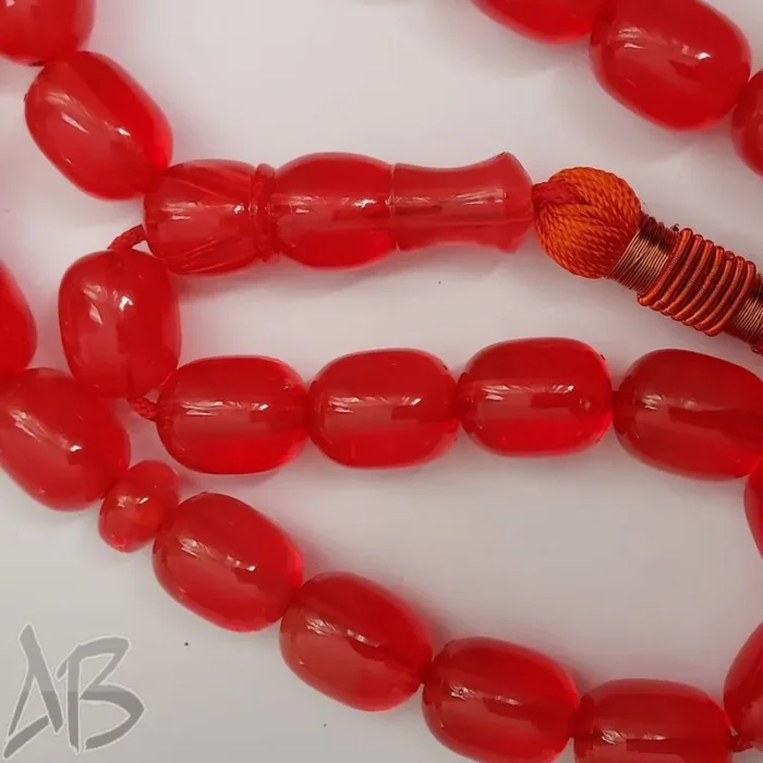 تسبیح سندلوس 33 دانه کد 920 بودار آلمانی (تراش هنگ کنگ) اصل تراش گرد آقابزرگ - Image 4