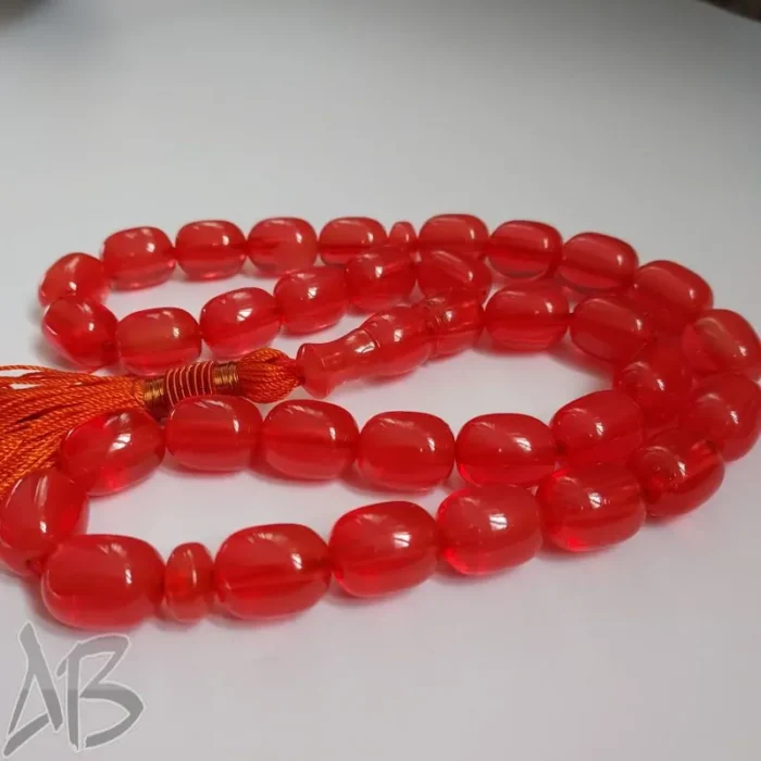 تسبیح سندلوس 33 دانه کد 920 بودار آلمانی (تراش هنگ کنگ) اصل تراش گرد آقابزرگ - Image 6